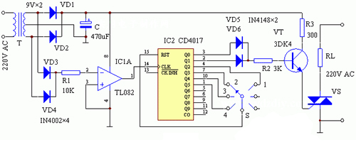 電力調(diào)整器電路圖